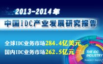 2014年度中国IDC行业发展研究报告图表目录