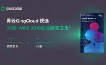 青云QingCloud获选36氪“WISE 2019企业服务之王”