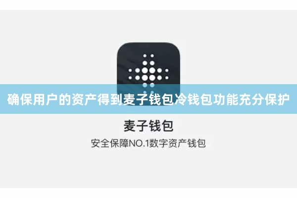 确保用户的资产得到麦子钱包冷钱包功能充分保护