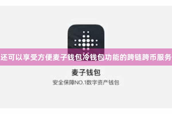 还可以享受方便麦子钱包冷钱包功能的跨链跨币服务